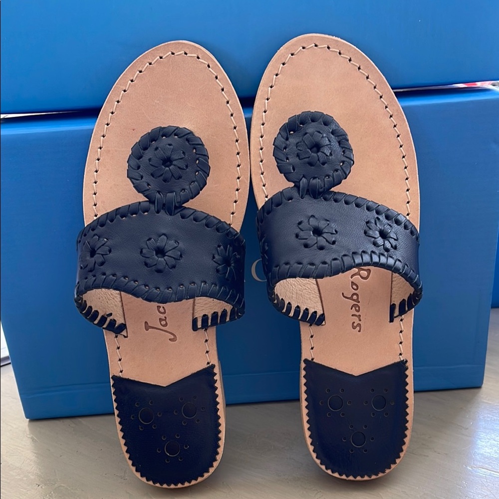 Jack Rogers Women's Blue Sandals size 5 NWT